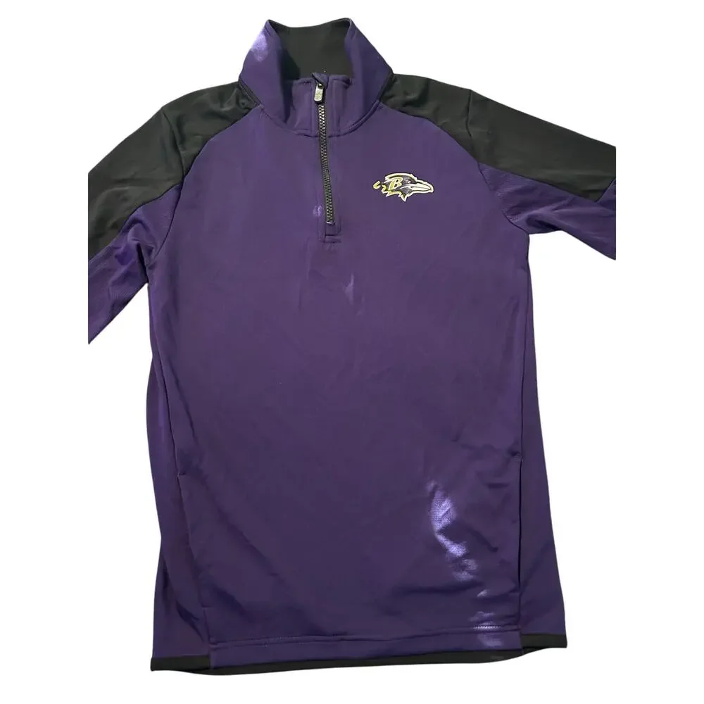 Baltimore Ravens Purple Embroidered Jacket youth sz 14/16 - Picture 2 of 11